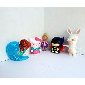 MCDonald's Superhero Hello Kitty Rabbids Little Mermaid  DC Batgirl Rapunzel